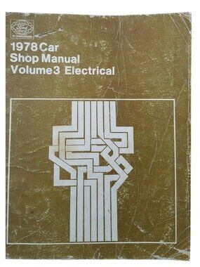 Book 1978  Ford  Car Shop Manual Volume 3 Electrical